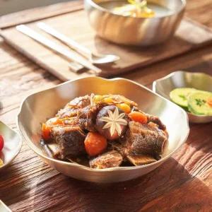 방짜 유기 달맞이꽃 접시