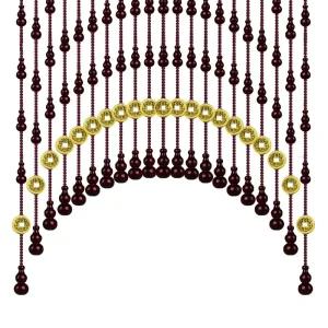 중국집발 식당 발 구슬 파티션 주렴 문발 중국집 장식 현관