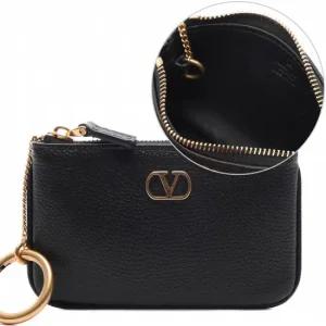 25FW 여성 브이로고 시그니처 키링 지퍼 카드지갑  7W2P0AK6 SNP 0NO 25F)