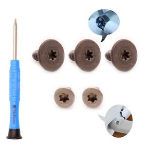 DJI 미니 3/4 프로 드론용 오리지널 피벗 힌지 토크 나사 5개(드론 본체 고정용 3개, 프론트 암 고정용 2개), T5 드라이버 포함