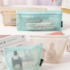 보리별 메쉬 파우치 펜케이스 시리즈 2type 여행용 립스틱 화장품 가방 미니백 이너백 펜슬파우치