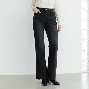 [데드라](88size)볼프절개기모부츠컷데님팬츠 PTE6086_DC