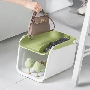 ( )올인원 다용도 사무실 신발 가방 정리 보관함 보관함 사무실 정리대 틈새수납장 장 플라스틱 케이스 조