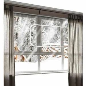 방풍막 투명 지퍼형 창문 비닐 210x125 방풍 차단 WFL7NA0