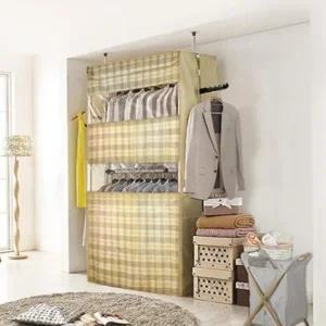 ( )스탠드 2단 행거 커버형 무타공 공간활용 옷 바지 정장 점퍼 의류 걸이 행거