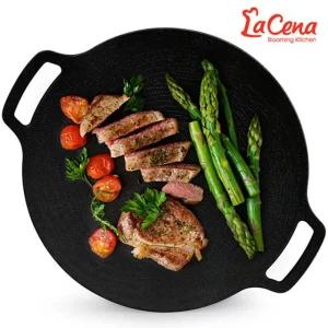 인덕션겸용 코팅 그리들팬 36cm 가정용 캠핑 고기불판