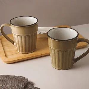 도자기 커피 머그잔 420ml 2P세트 감성 카페 물컵