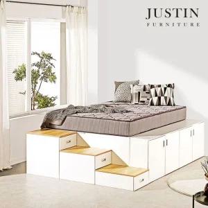 [저스틴퍼니처]룸 벙커형 멀티 빅수납 침대(SS)