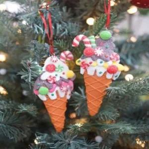 크리스마스 아이스크림 오너먼트 인테리어 장식품 성탄절 소품