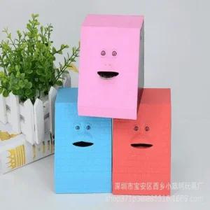 움직이는 얼굴저금통 동전 먹는 인테리어 소품