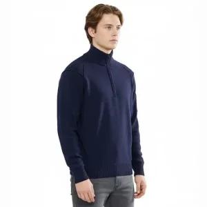 씨피컴퍼니 램스울 폴로카라 하프집업 니트 스웨터