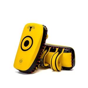 무에타이 킥미트 가죽 훈련장비 발차기미트 곡선형 권투 미트 타격 발차기