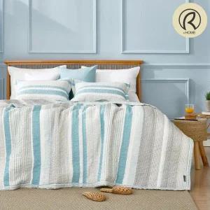 리치앤홈 시원한 시어서커 여름이불세트 Q 블루