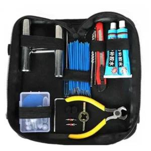 오토바이 수리키트 교체 펑크 타이어 공구함 장비