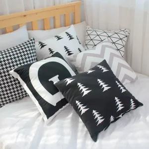 러프 소파 쿠션(솜포함) 45x45 모노스칸디 4P 세트