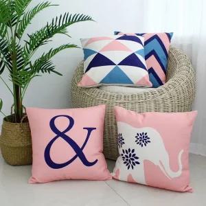 러프 소파 쿠션(솜포함) 45x45 노르딕핑크 4P 세트