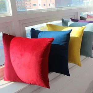 러프 소파 쿠션(솜포함) 45x45 컬러풀벨벳 4P 세트