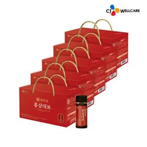 [CJ공식]한뿌리 홍삼대보 10병 5박스