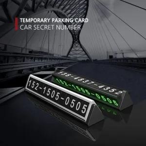 개인 정보 보호 시크릿넘버 프리미엄 주차 번호판 차량용 주차 번호판 야광