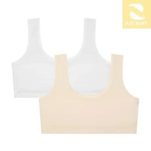 수아팜 주니어 1단계 에어 소프트 브라 2매_아이보리/스킨