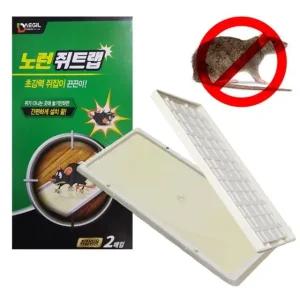 노런 초강력 쥐덫 끈끈이트랩 2매 쥐잡이 쥐트랩 쥐덫 쥐끈끈이 쥐약