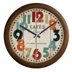글륵 시간을 담은 빈티지 카페 간판 원목 벽시계