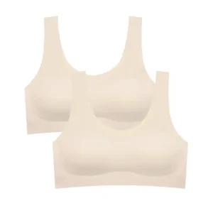 수아팜 주니어 2단계 쉘론 컴포트 프리컷 브라 2매_라이트스킨