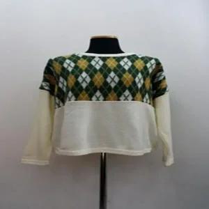 ( )엠로트 스웨터 여성 티 마름모 겨울 니트 아가일체크 숏 루즈핏 크롭 W1680 가디건 부드러운