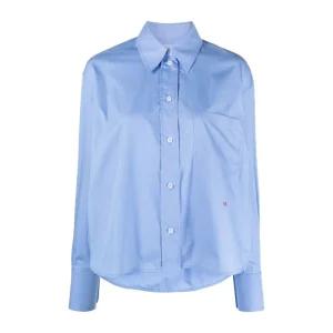 엠보스드 로고 옥스포드 블루 포플린 셔츠 1124WSH005238A OXFORDBLUE