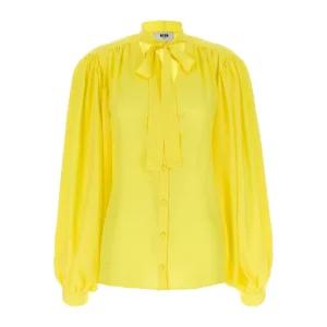 보우 디테일 실크 블렌드 블라우스 3641MDE24247106 06