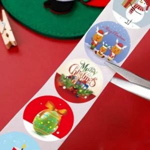 ( )선물 포장 스티커 500장크리스마스