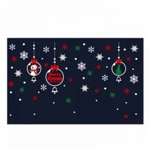 ( )FWP 크리스마스스티커 시트지 창문 트리 붙이는 벽트리 장식 유리창 설레이는 눈꽃