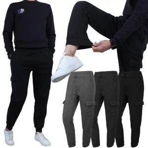 웜기모 보카시 카고 조거 팬츠 트레이닝 남자 작업복 겨울 바지 밴딩 단체복