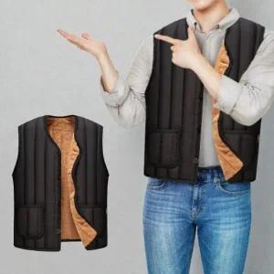 남성 기모 패딩 조끼 방한 베스트 겨울 등산 경량조끼 보온조끼