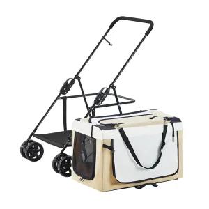 애견유모차 저상형 접이식 개모차 중형견 대형견 산책 원터치 펫올 고양이 일체형 분리형