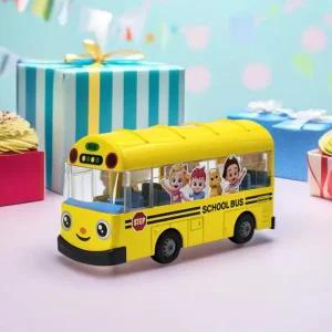 베베핀 스쿨버스 자동차 장난감 미니카 메탈 풀백카 캐릭터 버스기사 역할놀이 다이캐스트
