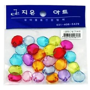 아크릴투명비즈(조개18mm)