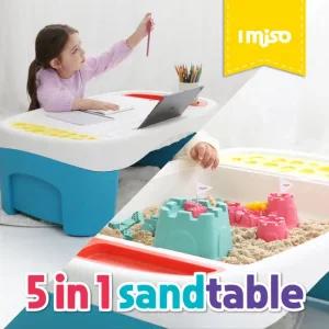 아이미소 5in1 스마트테이블 + 브라운 샌드2KG 모래놀이세트