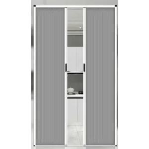 가정용 자바라 슬라이딩도어 간이 갈색 파티션 폴딩도어