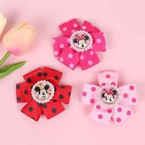 미키미니 땡땡이리본강화집게핀(랜덤발송) 팬시용품