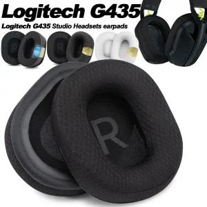 Logitech G435용 이어폰 패드 교체용 이어패드 귀마개 천 메모리 커버 스폰지 단백질