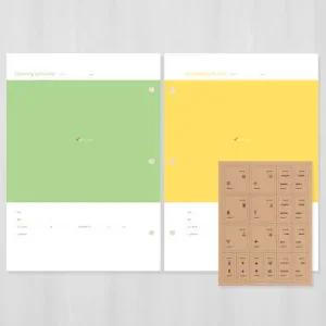 제이밀크 A5초음파앨범 리필내지-초음파사진노트 SET