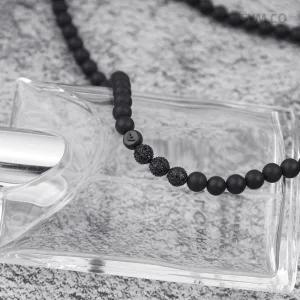 알마니 EGS3029 독수리 엠블럼 블랙 볼체인 유니크 데일리 남자 스틸 목걸이 c