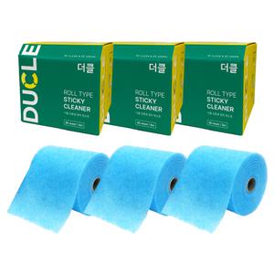 닥터에클린 더클 사무실 가정용 먼지제거 점착식 청소포 혼합 6팩 (본품 3팩+리필 3팩)