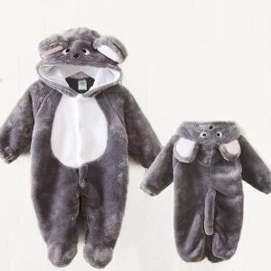 발싸개 따뜻 극세사 동물캐릭터 아기옷 베이비 겨울 우주복 신생아 방한복 여아 우주복 남아 긴팔 바디슈트