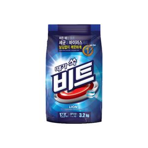 CJ라이온 비트 일반 3.2KG 가루세제 리필 파우치