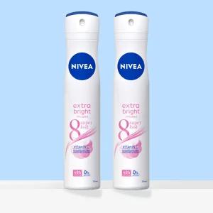 [니베아_뷰티]니베아 데오드란트 스프레이 엑스트라 브라이트 200ml X 2개