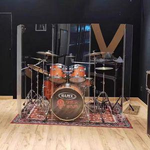 드럼 방음 부스 아크릴 칸막이 소음 차단 스튜디오 연습실 가림막