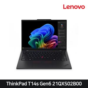 레노버 25년형 ThinkPad T14s Gen6 - 21QXS02B00 씽크패드 Ultra 7 258V/32G/512GB/윈11프로 사무용 비즈니스 노트북