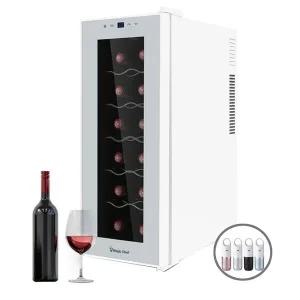 매직쉐프 와인셀러 냉장고 강화유리 12병 31L 화이트색상